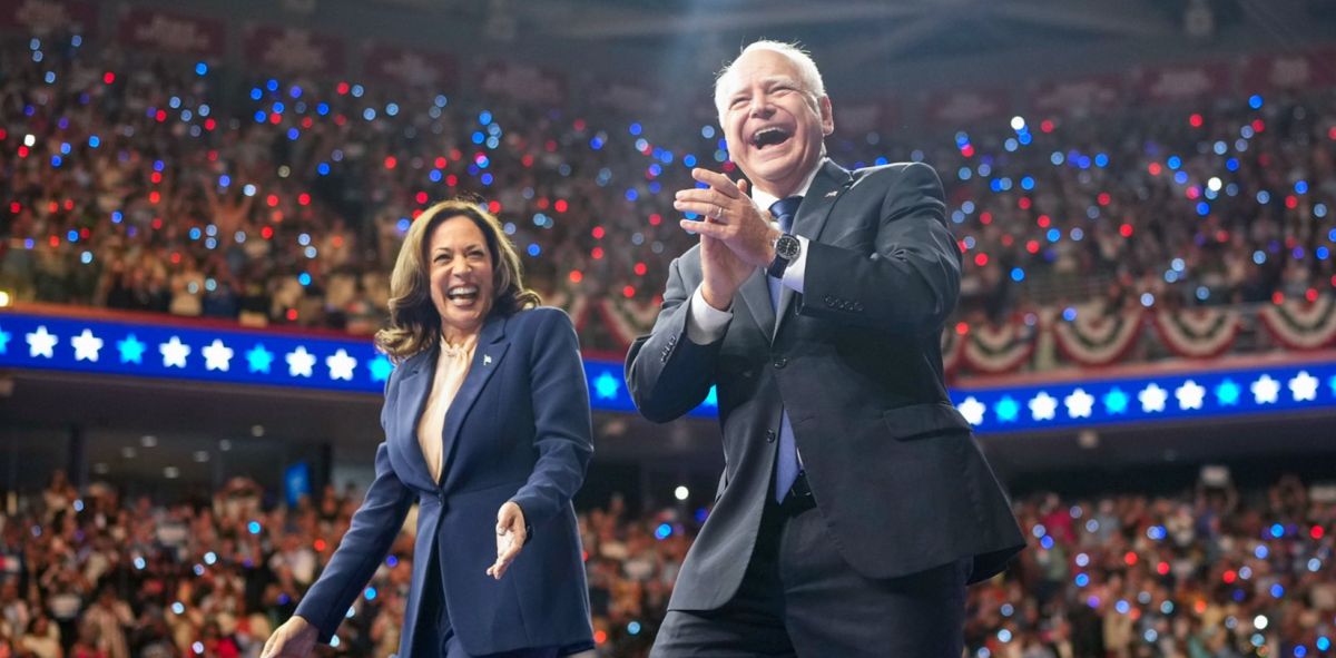 VP Harris and Tim Walz